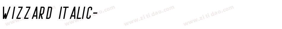 Wizzard Italic字体转换